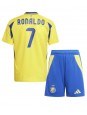 Al-Nassr Cristiano Ronaldo #7 Domácí dres pro děti 2024-25 Krátký Rukáv (+ trenýrky)